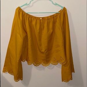 Off the shoulder blouse